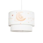 GLOBOSTAR® MOON 204-0011 Παιδικό Κρεμαστό Φωτιστικό Οροφής με Ντουί 1 x E27 AC 220-240V IP20 - Πολύχρωμο - Μ30 x Π30 x Υ24cm - Image 2