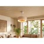 Redpoint "BAMBI" ΑΝΕΜΙΣΤΗΡΑΣ ΓΙΑ ΝΤΟΥΙ E27 "BAMBOO" 6" (ΠΛΑΙΣΙΟ Φ26) 30W+REMOTE+LED 3 CCT DIMMABLE