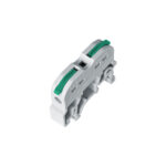 GloboStar® FAST-CONNECT 69902 Μονή Κλέμα Ράγας Ταχείας Σύνδεσης & Διακλάδωσης Καλωδίων για Ηλεκτρολογικούς Πίνακες - 1 x Είσοδος & 1 x Έξοδος με Συμβατή Διατομή Καλωδίων 0.2mm² έως 4mm² - 600V 32A Max - Μ4.5 x Π1 x Υ3.2cm - Γκρι & Πράσινο - Πακέτο 10 Τεμαχίων - 5 Years Warranty - Image 2