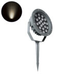 GloboStar® TREELIGHT-RIVA 90365 Σποτ Φωτισμού Ειδικό για Φυτά - Δέντρα με Βάση Κήπου / Καρφωτό LED 24W 2280lm 10° DC 24V Αδιάβροχο IP67 Φ20.5 x Υ6.5cm Φυσικό Λευκό 4500K - Γκρι Ανθρακί - 3 Years Warranty - Image 2