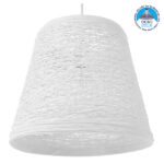 GLOBOSTAR® PLAYROOM 01562 Vintage Κρεμαστό Φωτιστικό Οροφής με Ντουί 1 x E27 AC 220-240V IP20 - Λευκό - Μ32 x Π32 x Υ27cm