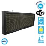 GLOBOSTAR® DISPLAY 90270 Κυλιόμενη Ψηφιακή Επιγραφή P10 Μονής Όψης LED AC 220-240V Αδιάβροχο IP54 Ψυχρό Λευκό 6000K - WiFi Control μέσω FK APP - Αισθητήρας Θερμοκρασίας & Υγρασίας - Μ104 x Π9 x Υ40cm - 2 Χρόνια Εγγύηση - Image 3
