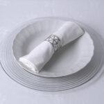 GloboStar® BISTRO 35003 Δαχτυλίδι Πετσέτας Μεταλλικό Ασημί Φ4.5 x Υ3cm - Image 2