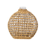 GloboStar® MANDY 35624 Διακοσμητικό Βάζο Γυάλινο Διάφανο με Μπαμπού Μ10.5 x Π4 x Υ11cm - Image 4