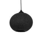GLOBOSTAR® SOLEI 205-0006 Boho Κρεμαστό Φωτιστικό Οροφής με Ντουί 1 x E27 AC 220-240V IP20 - Μαύρο - M20 x Π20 x Υ25cm - Image 2