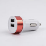 Globostar® S-90991 Ροζ Φορτιστής Αυτοκινήτου DC 12-24V με 2 Εξόδους USB DC 5V 1.0Α & 2.1A - Image 2