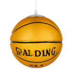 GLOBOSTAR® SPALDING NBA 00649 Παιδικό Κρεμαστό Φωτιστικό Οροφής με Ντουί 1 x E27 AC 220-240V IP20 - Πορτοκαλί & Μαύρο - Μ25 x Π25 x Υ25cm - Image 2