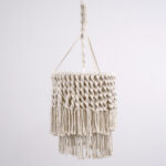 GLOBOSTAR® ALGERIA 36204 Boho Κρεμαστό Φωτιστικό Οροφής με Ντουί 1 x E27 AC 220-240V IP20 - Μπεζ - Μ30 x Π30 x Υ40cm - Image 5