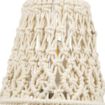 GLOBOSTAR® RWANDA 36210 Boho Επιτραπέζιο Φωτιστικό Πορτατίφ με Ντουί 1 x E27 AC 220-240V IP20 - Μπεζ & Καφέ - Μ15 x Π15 x Υ30cm - Image 6