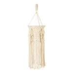 GLOBOSTAR® BAHRI 36211 Boho Κρεμαστό Φωτιστικό Οροφής με Ντουί 1 x E27 AC 220-240V IP20 - Μπεζ - Μ20 x Π20 x Υ65cm - Image 4