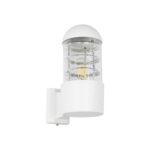 GLOBOSTAR® NEWI 01418 Μοντέρνο Φωτιστικό Τοίχου - Απλίκα με Ντουί 1 x E27 AC 220-240V IP20 - Λευκό - Μ11 x Π17 x Υ25cm - Image 2