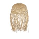 GLOBOSTAR® MANILA 00713 Boho Κρεμαστό Φωτιστικό Οροφής με Ντουί 1 x E27 AC 220-240V IP20 - Μπεζ - Μ50 x Π50 x Υ70cm