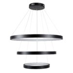 kelvo® NEMESIS KLV-101-0220-V2 Κρεμαστό Φωτιστικό Οροφής LED 120W 12000lm 180° AC 220-240V IP20 Ρυθμιζόμενο Λευκό CCT με Χειριστήριο από 2700K έως 6000K Dimmable - Lumileds SMD Chip - Μαύρο Ματ - Μ80 x Π80 x Υ80cm - 3 Χρόνια Εγγύηση - Image 6