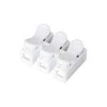 GloboStar® FAST-CONNECT 69906 Τριπλή Κλέμα Ταχείας Σύνδεσης & Διακλάδωσης Καλωδίων - 3 x Είσοδοι & 3 x Έξοδοι με Συμβατή Διατομή Καλωδίων 0.2mm² έως 1mm² - 250V 2A Max - Μ2 x Π2.7 x Υ1.9cm - Λευκό - Πακέτο 20 Τεμαχίων - 5 Years Warranty - Image 2