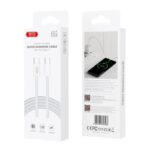 XO NB-Q260B Καλώδιο Φόρτισης & Μεταφοράς Δεδομένων Type-C σε Type-C 27W Πλεξούδα 1.5m - Image 3