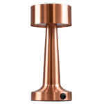 GloboStar® BELLA 76505 Επαναφορτιζόμενο Επιτραπέζιο Φωτιστικό Πορτατίφ LED 1.5W 105lm 120° DC 5V IP44 Θερμό Λευκό 2700K Dimmable Χάλκινο Αλουμίνιο - Μ9 x Π9 x Υ21cm - 2 Xρόνια Εγγύηση - Image 2