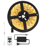 GLOBOSTAR® BRIGHTKIT 70412 Σετ Ταινίας με RF Ασύρματο Χειριστήριο & Τροφοδοτικό LED 72W 6480lm 120° AC 220-240V Αδιάβροχο IP65 300 x SMD5050 Chip Θερμό Λευκό 2700K Dimmable - Sanan SMD Chip - Μ500 x Π1 x Υ0.3cm - Ρολό 5 Μέτρων - 2 Χρόνια Εγγύηση - Image 2