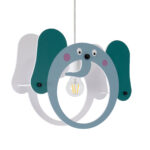 GLOBOSTAR® ELEPHANT 61578 Παιδικό Κρεμαστό Φωτιστικό Οροφής με Ντουί 1 x E27 AC 220-240V IP20 - Πολύχρωμο - Μ37.7 x Π15.5 x Υ31.5cm - Image 2