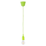 GLOBOSTAR® CABLITO 61557 Μοντέρνο Κρεμαστό Φωτιστικό Οροφής με Ντουί 1 x E27 AC 220-240V IP20 - Πράσινο - Μ4 x Π4 x Υ110cm - Image 2