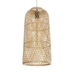 GLOBOSTAR® CALERO 01710 Boho Κρεμαστό Φωτιστικό Οροφής με Ντουί 1 x E27 AC 220-240V IP20 - Μπεζ - Μ25 x Π25 x Υ50cm