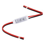GLOBOSTAR® DIMMERANO 73307 Διακόπτης On/Off & Dimming με 1 x 6A 144W Κανάλι DC 12-24V 6A 144W Max IP20 - Λευκό - Μ30 x Π1.3 x Υ0.6cm - 2 Χρόνια Εγγύηση - Image 2