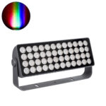 GLOBOSTAR® FLOOD-TURBO 90733 Προβολέας Wall Washer για Φωτισμό Κτιρίων LED 600W 33490lm 15° DC 24V Αδιάβροχο IP65 Μ50 x Π18.5 x Υ12.5cm Πολύχρωμο RGBW DMX512 - Γκρι Ανθρακί - 3 Χρόνι+C626α Εγγύηση - Image 2