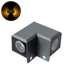 GLOBOSTAR® WALLDONA 90731 Γωνιακό Φωτιστικό LED 10W 1100lm 10° DC 24V Αδιάβροχο IP65 Θερμό Λευκό 2700K Dimmable - CREE XPE Chip - Γκρι Ανθρακί Ματ - Μ8 x Π8 x Υ6cm - 3 Χρόνια Εγγύηση - Image 2