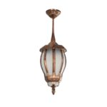 GLOBOSTAR® VERDI 203-0234 Vintage Φωτιστικό Οροφής με Ντουί 1 x E27 AC 220-240V IP44 - Χάλκινο - Μ18 x Π18 x Υ33cm - Image 2