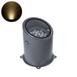 GloboStar® FLOOD-MILO 90737 Κινούμενος Προβολέας - Σποτ Φωτισμού Wall Washer για Φωτισμό Κτιρίων LED 24W 2160lm 10° AC 220-240V Αδιάβροχο IP67 Φ22 x Υ30cm Θερμό Λευκό 2700K - Γκρι Ανθρακί - 3 Χρόνια Εγγύηση - Image 2