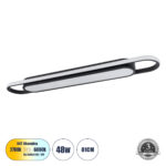 GLOBOSTAR® IGOR 61218 Μοντέρνο Φωτιστικό Οροφής LED 48W 5760lm 210° AC 220-240V IP20 Ρυθμιζόμενο Λευκό CCT με On/Off 2700K/4500K/6000K - Lumileds SMD Chip - Μαύρο Ματ - Μ81 x Π13 x Υ4.5cm - 3 Χρόνια Εγγύηση - Image 2