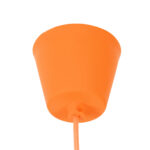 GLOBOSTAR® CABLITO 61554 Μοντέρνο Κρεμαστό Φωτιστικό Οροφής με Ντουί 1 x E27 AC 220-240V IP20 - Πορτοκαλί - Μ4 x Π4 x Υ110cm - Image 3
