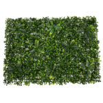 GLOBOSTAR® BUXUS 78410 Τεχνητό Πάνελ Φυλλωσιάς / Κάθετος Κήπος Πυξάρι & Ιαπωνική Δάφνη - Πράσινο - Μ60 x Π40 x Υ7cm - Image 2