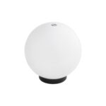 GLOBOSTAR® AGROS 61594 Φωτιστικό Κήπου με Ντουί 1 x E27 AC 220-240V Αδιάβροχο IP65 - Λευκό & Μάυρο - Μ20 x Π20 x Υ22cm - Image 2