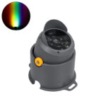 GloboStar® FLOOD-SIMA 90496 Κινούμενος Προβολέας - Σποτ Φωτισμού Wall Washer με Αντιθαμβωτική Γρίλια για Φωτισμό Κτιρίων LED 36W 3060lm 30° DC 24V Αδιάβροχο IP67 Μ21 x Π26 x Υ27cm RGBW DMX512 - Γκρι Ανθρακί - 3 Years Warranty - Image 2