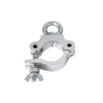 GloboStar® CLAMPS 51186 Επαγγελματικός Γάντζος Hook Αλουμινίου Ύψηλης Αντοχής για Κρέμαση, Στήριξη & Τοποθέτηση Προϊόντων Stage σε Τράσες - Μ16 x Π12 x Υ3cm - Χρώμιο - Image 2