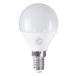 GLOBOSTAR® SPHERE 60015 Λάμπα E14 G45 LED 6W 600lm 260° AC 220-240V IP20 Ψυχρό Λευκό 6000K - Lumileds SMD Chip - Λευκό Γαλακτερό - Μ4.5 x Π4.5 x Υ7.8cm - 3 Χρόνια Εγγύηση - Image 2