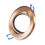 GLOBOSTAR® ORO 77819 Χωνευτή Κινούμενη Βάση για Σποτ MR16 με Ντουί GU10/GU5.3 IP20 - Χάλκινο - Μ9.2 x Π9.2 x Υ2.8cm / Q7.6cm - Image 2