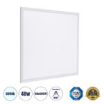 GLOBOSTAR® PANELETI 60209 Χωνευτό Panel Οροφής 60x60 LED 48W 4800lm 120° UGR<19 AC 220-240V IP20 Ψυχρό Λευκό 6000K - Lumileds SMD Chip & TÜV SÜD Driver - Λευκό Γαλακτερό - Μ60 x Π60 x Υ1.5cm / Q56 x 56cm - 5 Χρόνια Εγγύηση - Image 2