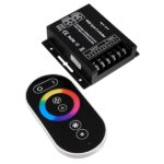GLOBOSTAR® RGBCONTROLLER 73410 Dimmer / Controller με RF Ασύρματο Χειριστήριο με 3 x 8A 192W Κανάλια DC 12-24V 24A 576W Max IP20 - RF2.4Ghz SYNC - Μ9 x Π9 x Υ2.5cm - 2 Χρόνια Εγγύηση - Image 2