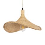 GLOBOSTAR® CUBA 01717 Boho Κρεμαστό Φωτιστικό Οροφής με Ντουί 1 x E27 AC 220-240V IP20 - Μπεζ - Μ43 x Π40 x Υ28cm