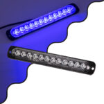 GloboStar® 85268 PRO Series Μπάρα Σήμανσης Οχήματος Αστυνομίας για Αυτοκίνητα & Φορτηγά 10 Προγραμμάτων Φωτισμού STROBE LED SMD 3030 15W DC 12-24V Αδιάβροχη IP65 Μπλε - Image 2