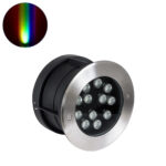 GloboStar® UNDERWATER-JULIA 90570 Υποβρύχιο Χωνευτό Φωτιστικό Σποτ Ειδικό για Σιντριβάνια LED 12W 1020lm 15° DC 24V Αδιάβροχο IP68 Φ18 x Υ11.2cm RGBW DMX512 - Ανοξείδωτο Ατσάλι - 3 Years Warranty - Image 2