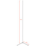 Μοντέρνο Minimal Επιδαπέδιο Μαύρο Φωτιστικό 250cm LED 40 Watt με Ασύρματο Χειριστήριο Αφής 2.4G RF & Dimmer CCT - Ψυχρό - Ημέρας - Θερμό GloboStar ALIEN Design GLOBO-250-10 - Image 2