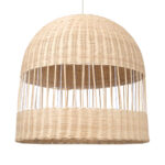 GLOBOSTAR® LUCIA 01726 Boho Κρεμαστό Φωτιστικό Οροφής με Ντουί 1 x E27 AC 220-240V IP20 - Μπεζ - Μ60 x Π60 x Y60cm - Image 2