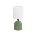GLOBOSTAR® LOREN 204-0136 Μοντέρνο Επιτραπέζιο Φωτιστικό Πορτατίφ με Ντουί 1 x E14 AC 220-240V IP20 - Πράσινο & Μπεζ - Μ15,5 x Π15,5 x Υ33cm - Image 2