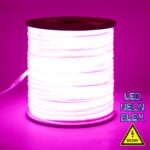 GLOBOSTAR® NEOTUBE 70587 Ταινία Neon Flex LED 12W/m 600lm/m 360° DC 24V Αδιάβροχο IP65 120 x SMD2835 Chip/m Ροζ Dimmable - Sanan SMD Chip - Μ100 x Π1.3 x Υ1.3cm - 3 Χρόνια Εγγύηση - Image 2