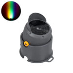 GloboStar® FLOOD-SIMA 90498 Κινούμενος Προβολέας - Σποτ Φωτισμού Wall Washer με Αντιθαμβωτική Γρίλια για Φωτισμό Κτιρίων LED 60W 5100lm 30° DC 24V Αδιάβροχο IP67 Μ29 x Π24 x Υ28.5cm RGBW DMX512 - Γκρι Ανθρακί - 3 Years Warranty - Image 2
