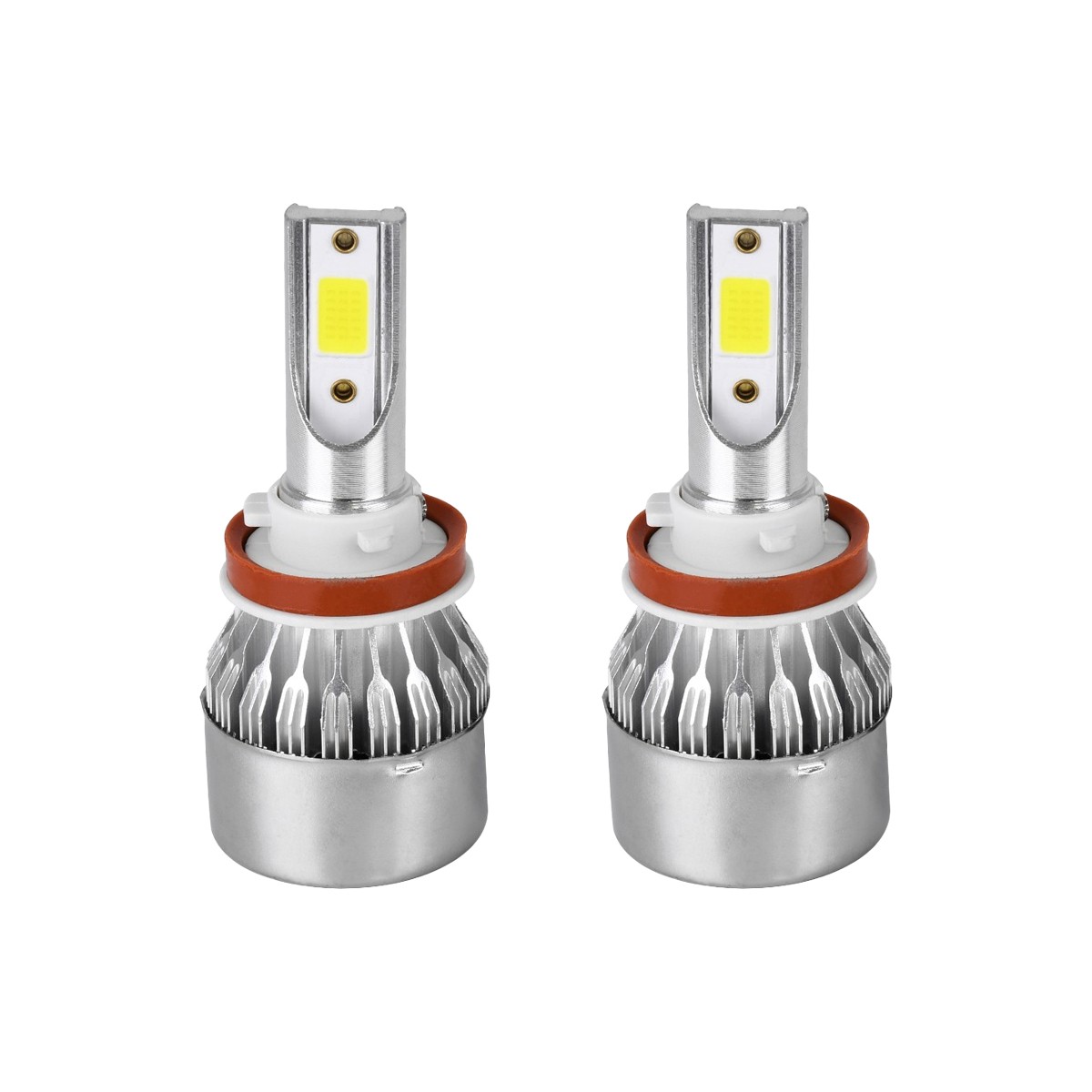 49137a_82007_02 GLOBOSTAR® LEDKIT C6 82007 Λάμπα H11 LED 24W/48W 3600lm/7200lm 360° DC 12-24V Αδιάβροχο IP65 Ψυχρό Λευκό 6000K - CREE COB Chip - Μ3.5 x Π3.5 x Υ8.2cm - Πακέτο 2 Τεμαχίων - 1 Χρόνο Εγγύηση - Image 1