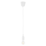 GLOBOSTAR® CABLITO 61550 Μοντέρνο Κρεμαστό Φωτιστικό Οροφής με Ντουί 1 x E27 AC 220-240V IP20 - Λευκό - Μ4 x Π4 x Υ110cm - Image 2