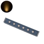 GLOBOSTAR® WASHERMARGO 90179 Μπάρα Φωτισμού Wall Washer LED 6W 660lm 30° DC 24V Αδιάβροχο IP65 Θερμό Λευκό 2700Κ Dimmable - Bridgelux SMD Chip - Γκρι Ανθρακί - Μ30 x Π4 x Υ5cm - 3 Χρόνια Εγγύηση - Image 2